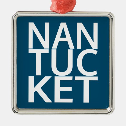 Nantucket Ornament Aus Metall (Vorne)