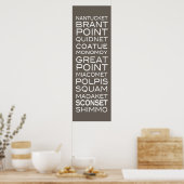 Nantucket platziert kühne moderne Poster (Küche)