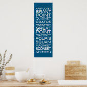 Nantucket platziert kühne moderne Poster (Küche)