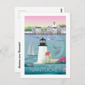 Nantucket Postkarte (Vorne/Hinten)