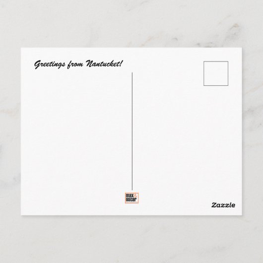 Nantucket Postkarte (Rückseite)