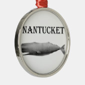Nantucket Pottwal Silbernes Ornament (Rechts)