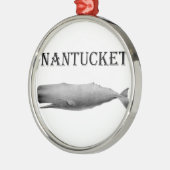 Nantucket Pottwal Silbernes Ornament (Links)