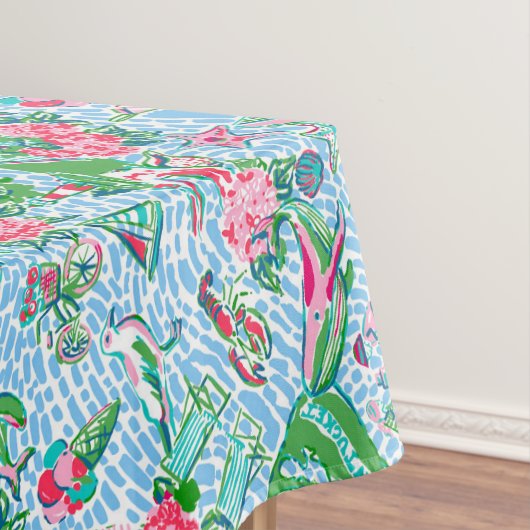 Nantucket Preppy Palm Beach Druck Tischdecke (Beispiel)