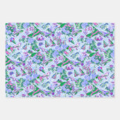 Nantucket Preppy Palm Beach Pattern Drucken Geschenkpapier Set (Vorderseite 3)