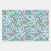 Nantucket Preppy Palm Beach Pattern Drucken Geschenkpapier Set (Vorderseite)