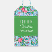 Nantucket Preppy Palm Beach Pattern Geschenkanhänger (Vorderseite)