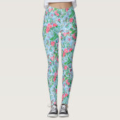 Nantucket Preppy Palm Beach Print Leggings (Vorderseite)