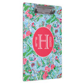 Nantucket Preppy Palm Beach Print Mit Monogramm Klemmbrett (Rechts)