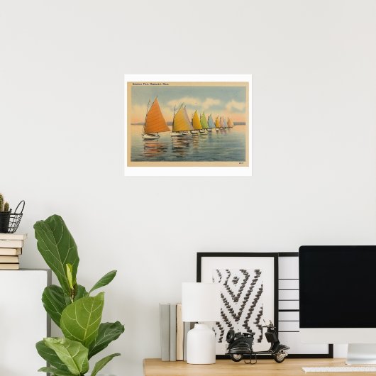 Nantucket Rainbow Fleet 2 Poster (Heimbüro)