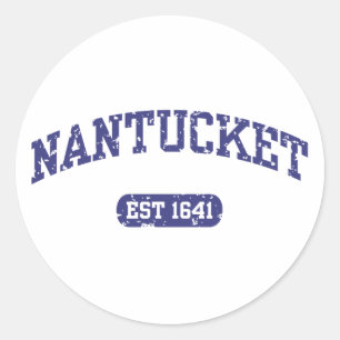 Nantucket Runder Aufkleber