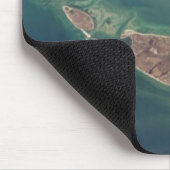Nantucket Satelliten-Fotografie Mousepad (Ecke)
