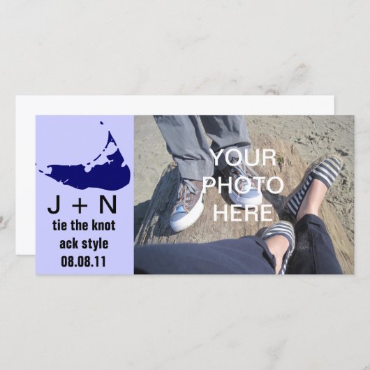 Nantucket Save the Date (Vorne/Hinten)