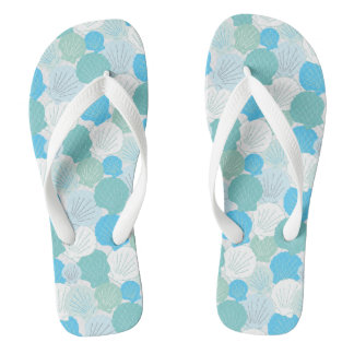 Nantucket Scallop Flip Flops in Strandglasfarben Badesandalen