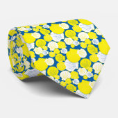Nantucket Scallop Muschel Krawatte - blau & gelb (Gerollt)