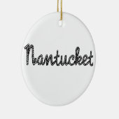 Nantucket Schwarzes Keramikornament (Rechts)