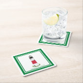 Nantucket (Sconset) Sankaty Light Paper Untersetze Rechteckiger Pappuntersetzer (Vor Ort)