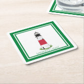 Nantucket (Sconset) Sankaty Light Paper Untersetze Rechteckiger Pappuntersetzer (angewinkelt)