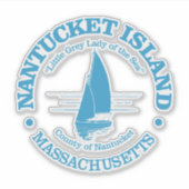 Nantucket (Segelboot) Aufkleber (Vorderseite)