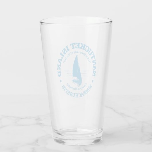 Nantucket (Segelboot) Glas (Rückseite)