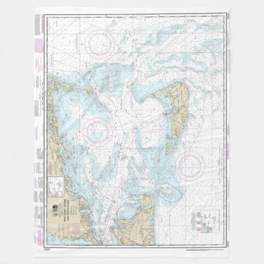 Nantucket Sound and Approaches Nautical Chart 1323 Fleecedecke (Vorderseite)