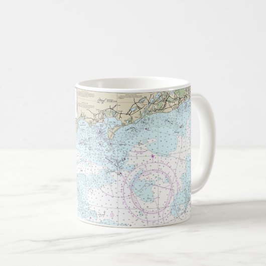 Nantucket Sound and Approaches Nautical Chart 1323 Kaffeetasse (VorderseiteRechts)