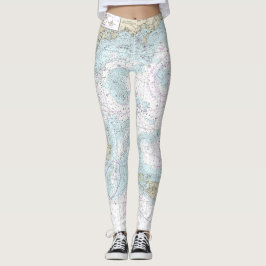 Nantucket Sound and Approaches Nautical Chart 1323 Leggings