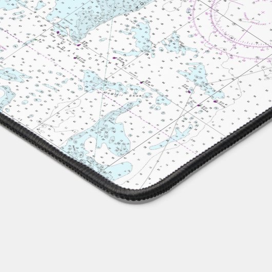 Nantucket Sound and Approaches Nautical Chart 1323 Schreibtischunterlage (Ecke)