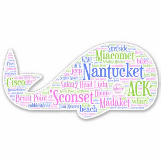 Nantucket Sticker (Vorderseite)