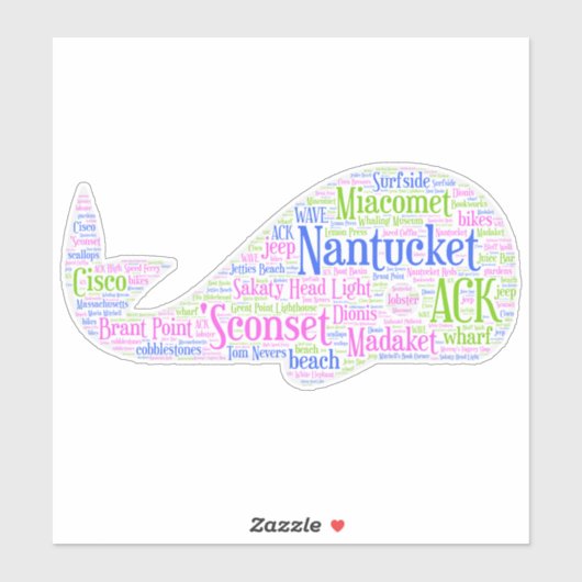 Nantucket Sticker (Blatt)