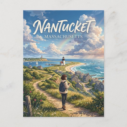 Nantucket USA Postkarte (Vorderseite)