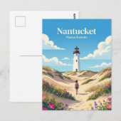 Nantucket USA Postkarte (Vorne/Hinten)