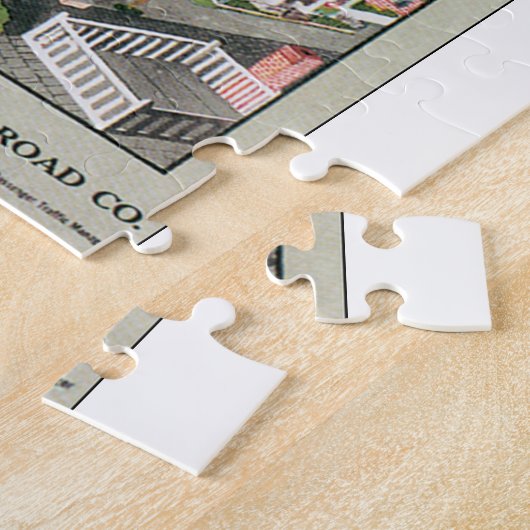 Nantucket Vintage Reise-Plakat-Grafik Puzzle (Seite)