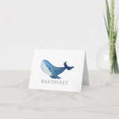 Nantucket Whale Blank Note Card (Vorderseite)