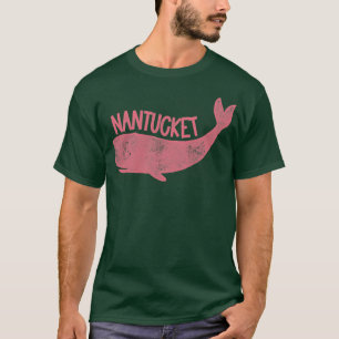 Nantucket Whale in Letterpress T-Shirt