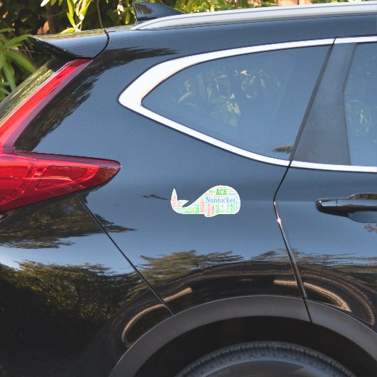 Nantucket Whale Sticker (Rückseite des Autos)