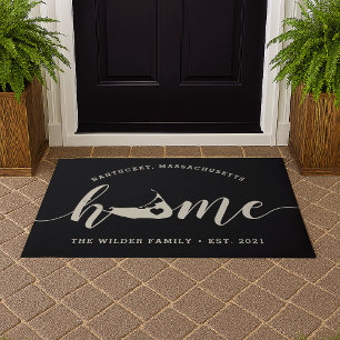 Nantucket Zuhause Town Personalisiert Fußmatte