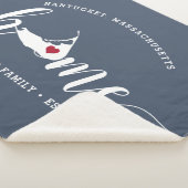 Nantucket Zuhause Town Personalisiert Sherpadecke (3/4)