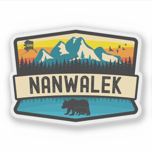 Nanwalek, Alaska Aufkleber (Vorderseite)