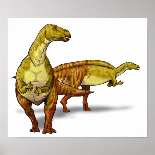 Nanyangosaurus - krebserregende Dinosaurier Poster (Vorne)
