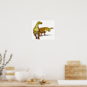 Nanyangosaurus - krebserregende Dinosaurier Poster (Küche)