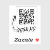 Não escaneie o qr code aufkleber (Blatt)