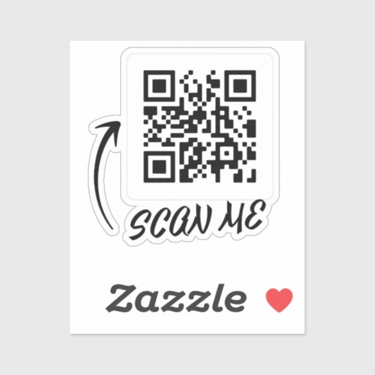 Não escaneie o qr code aufkleber (Blatt)