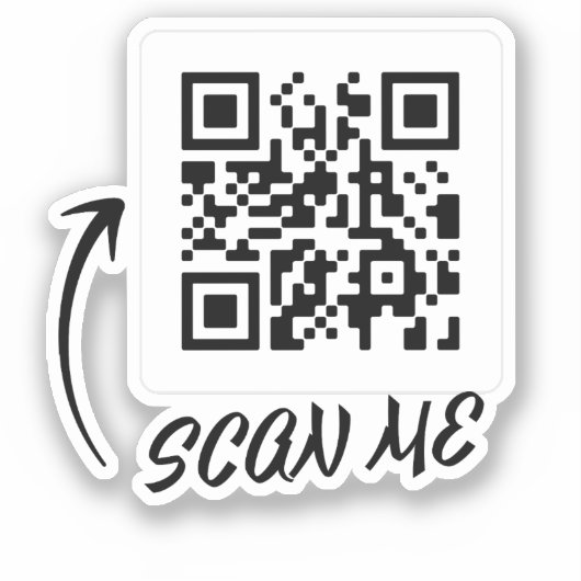 Não escaneie o qr code aufkleber (Vorderseite)