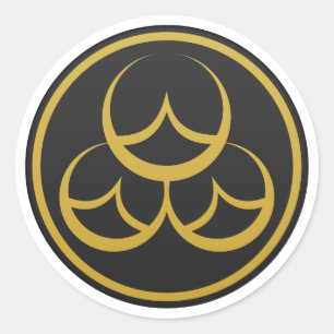 Naoe Clan Kamon Runder Aufkleber