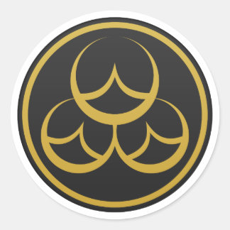 Naoe Clan Kamon Runder Aufkleber