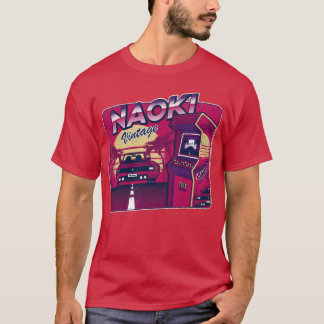 Naoki Personalisierter Vintage-Gamer 80er 90er T-Shirt