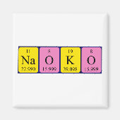 Naoko Periodenmagnet Magnet (Vorne)