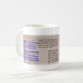 Naomi auf Hebräer Kaffeetasse (Vorderseite Links)