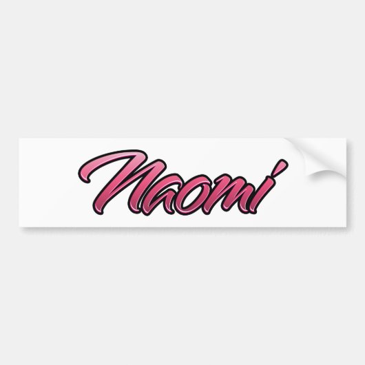 Naomi faded pink Aufkleber Sticker Autoaufkleber (Vorne)
